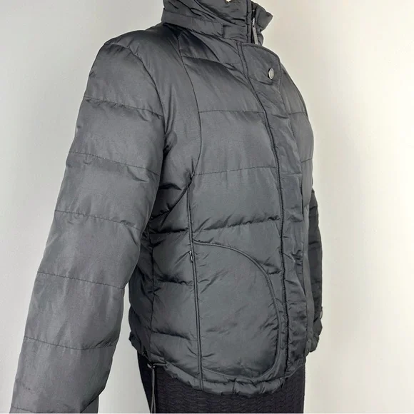 Calvin Klein Women's Long Sleeve Duck Down Quilted Puffer Jacket Black Size M - Picture 3 of 11